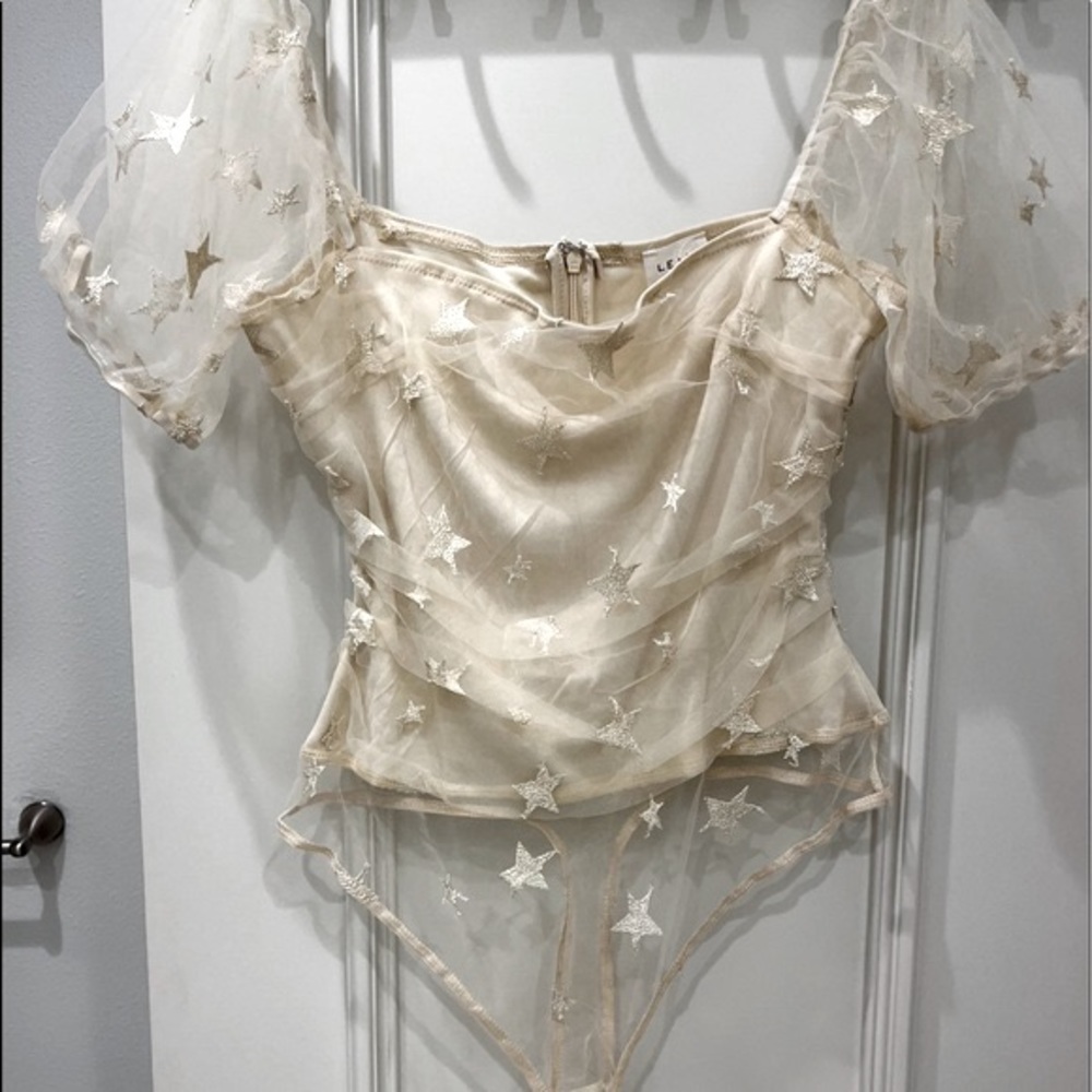 Beige Star Bodysuit!!